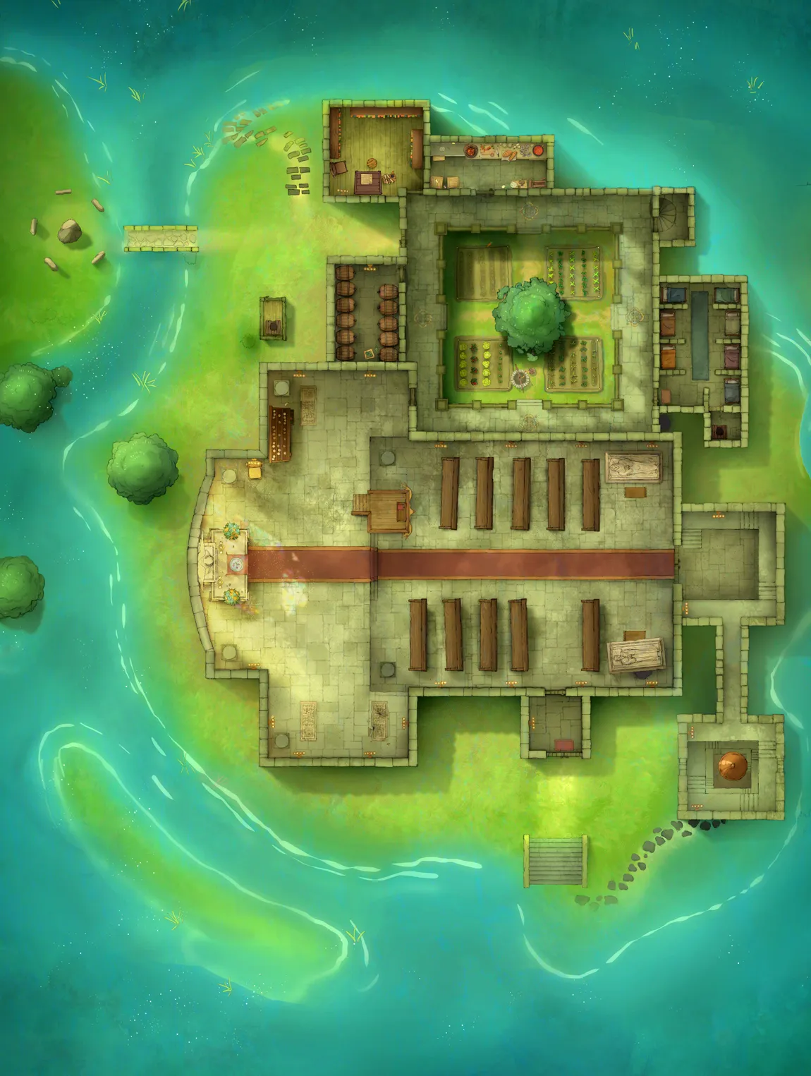 Pseudodragon Lair map, Lake Day variant thumbnail