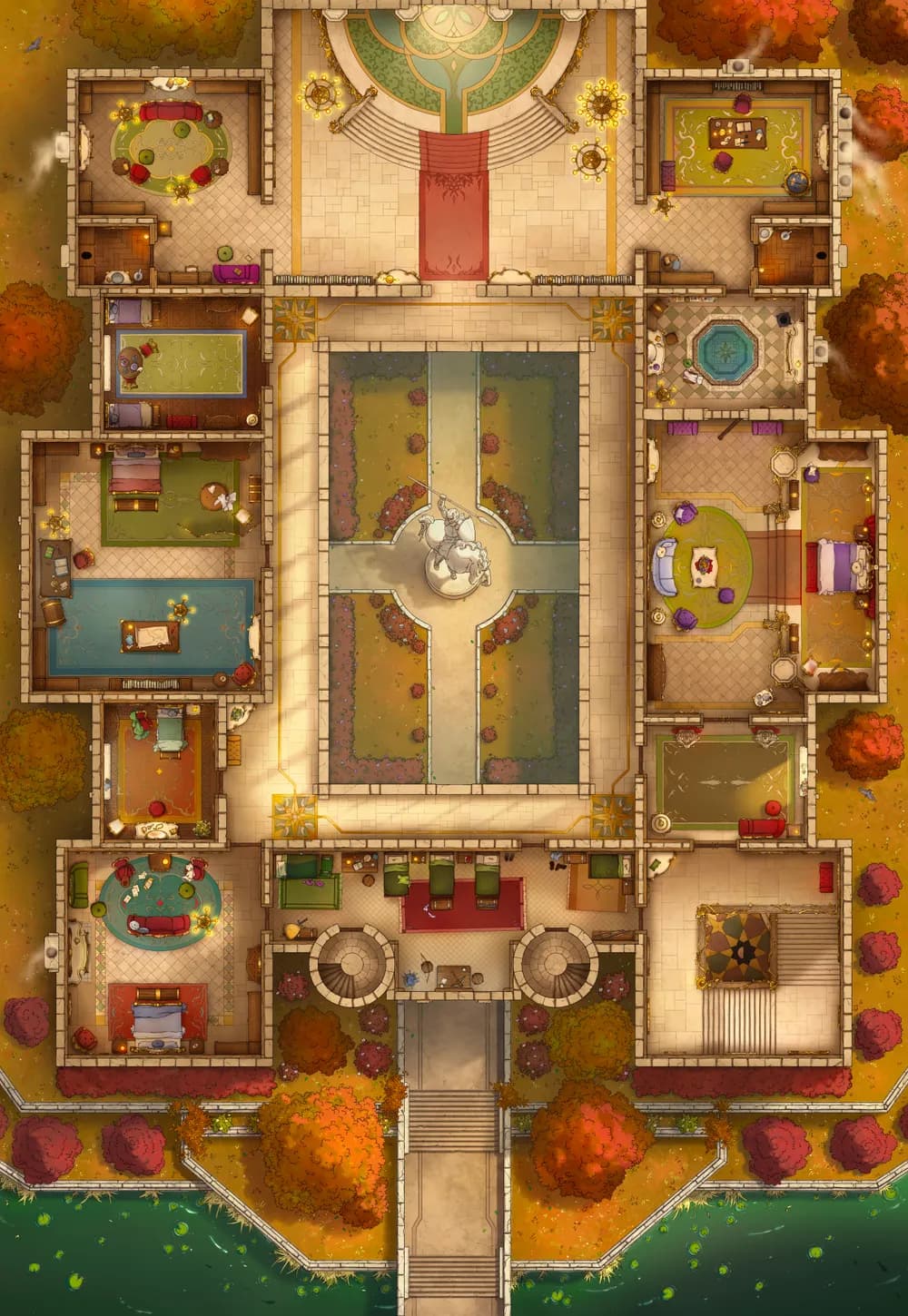 Palace Inner Court map, Second Floor Autumn variant thumbnail