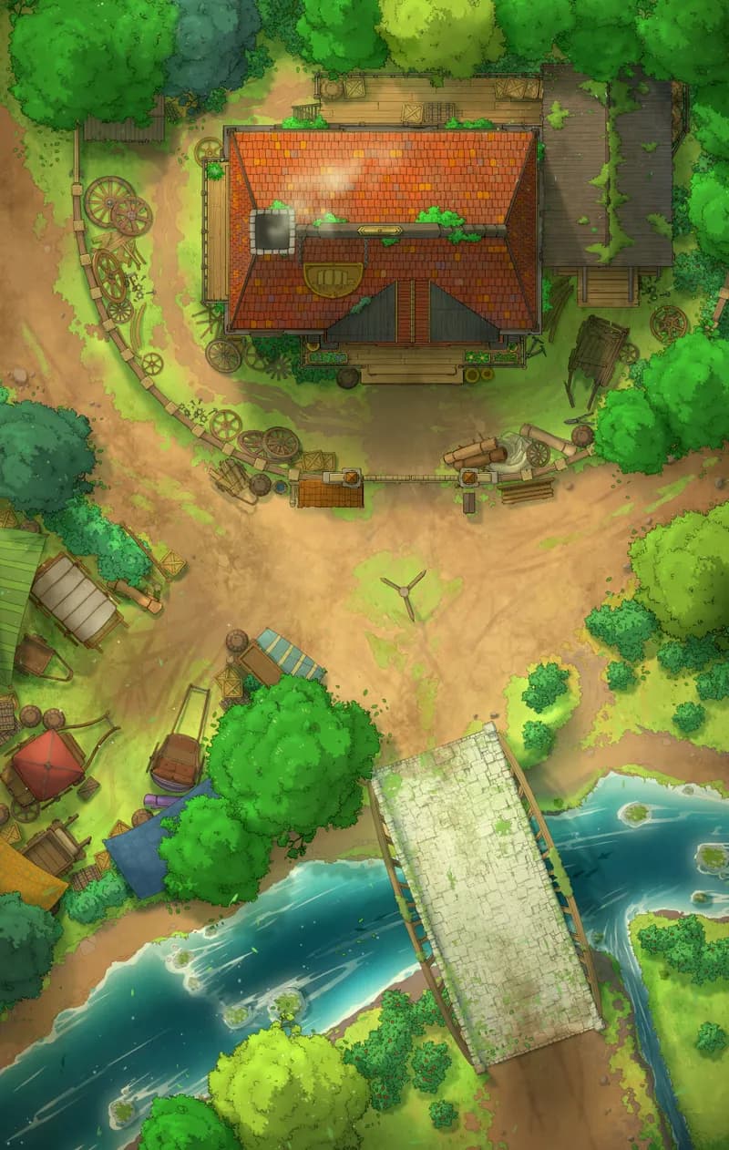 Village Wainwright Shop map, Full Bridge variant thumbnail