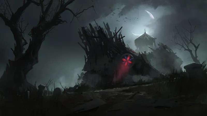 Forgotten Chapel map, No Woods Night variant