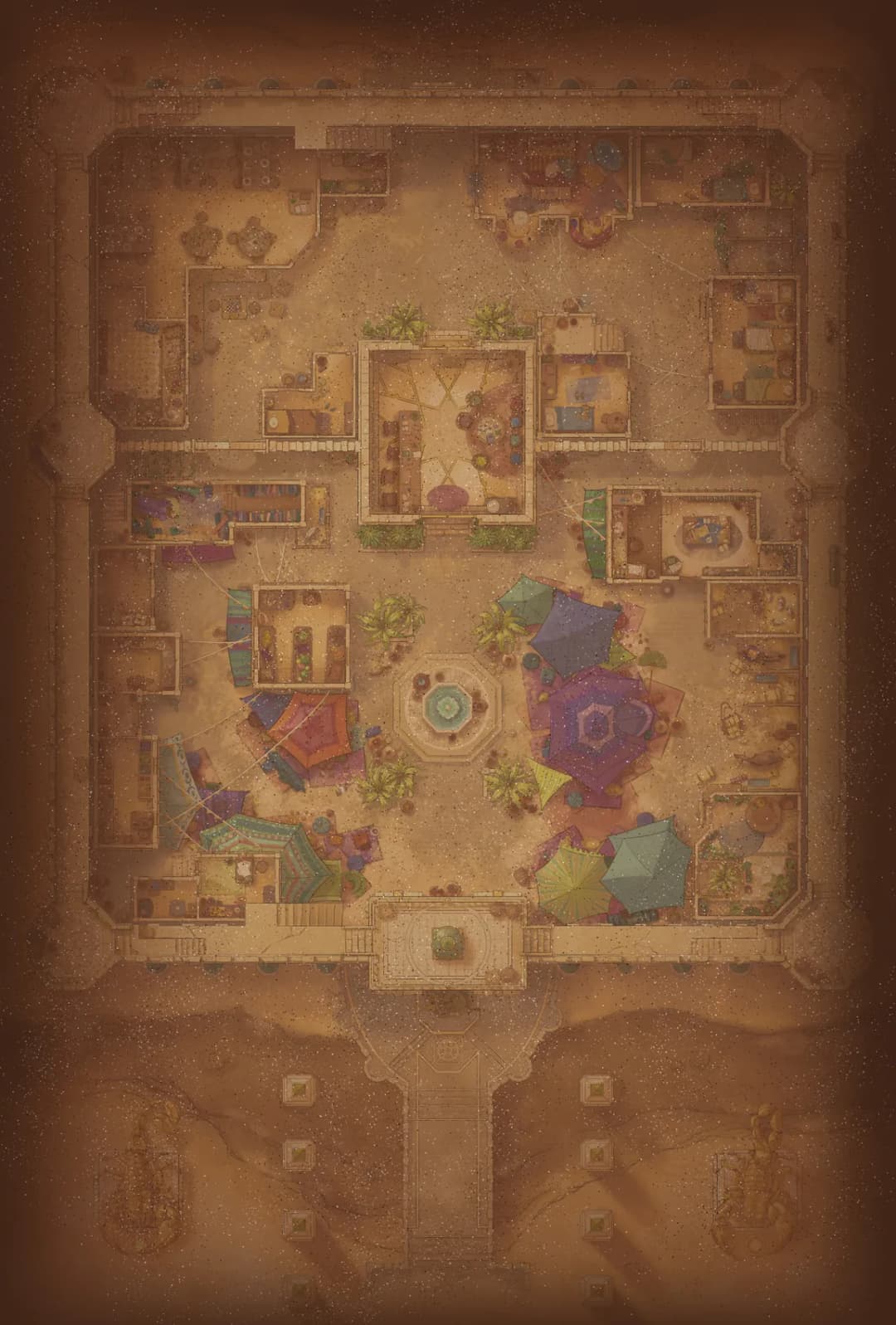 Desert Caravanserai map, Sandstorm variant