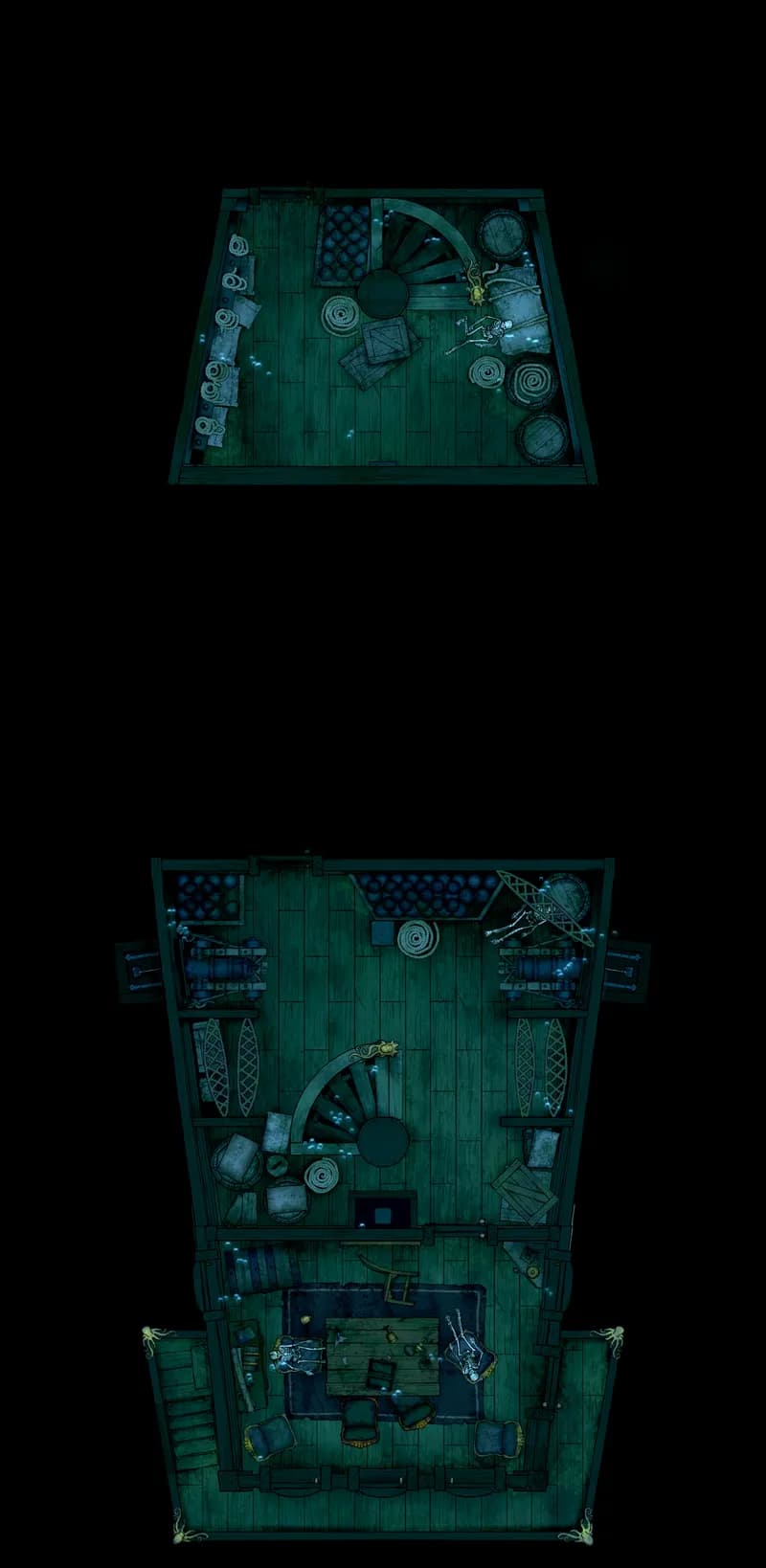 Haunted Ghost Ship Interior map, Original Upper Deck variant thumbnail