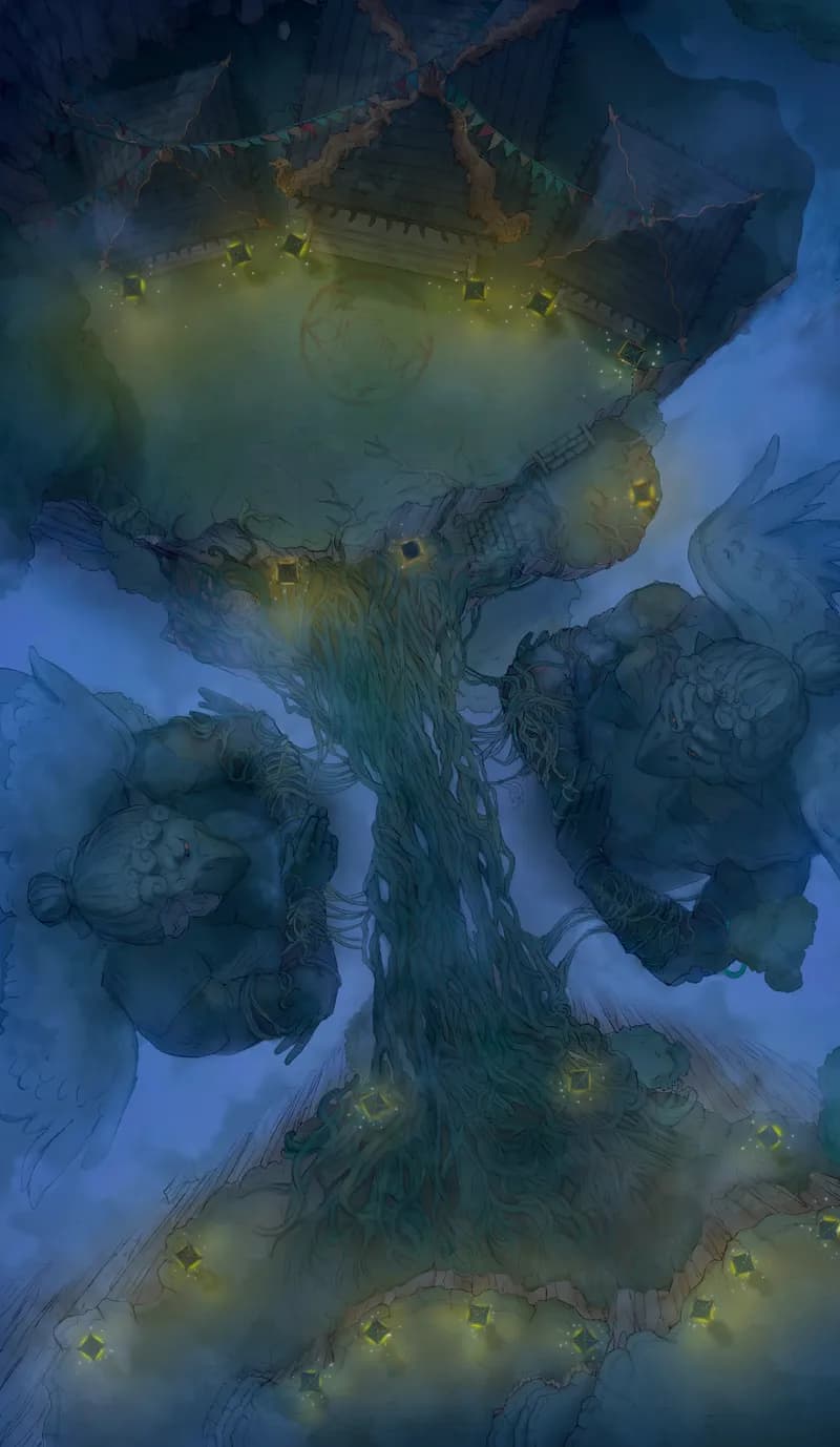 Mountain Monastery map, Jungle Night variant thumbnail