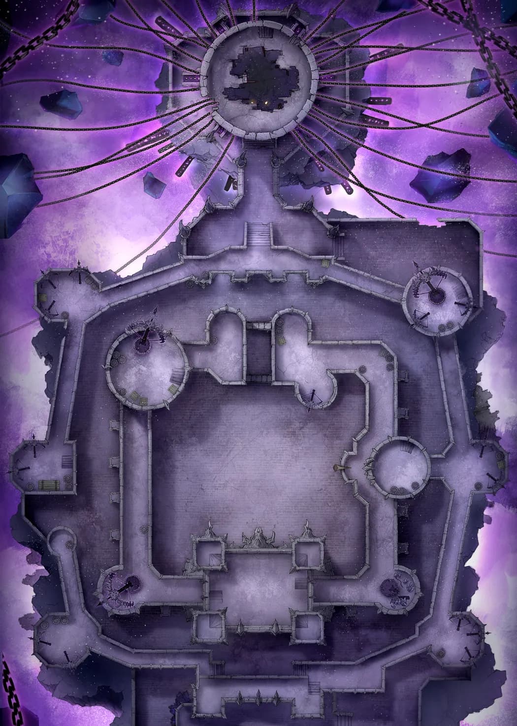 Shadowfell Fortress Interior map, Original variant
