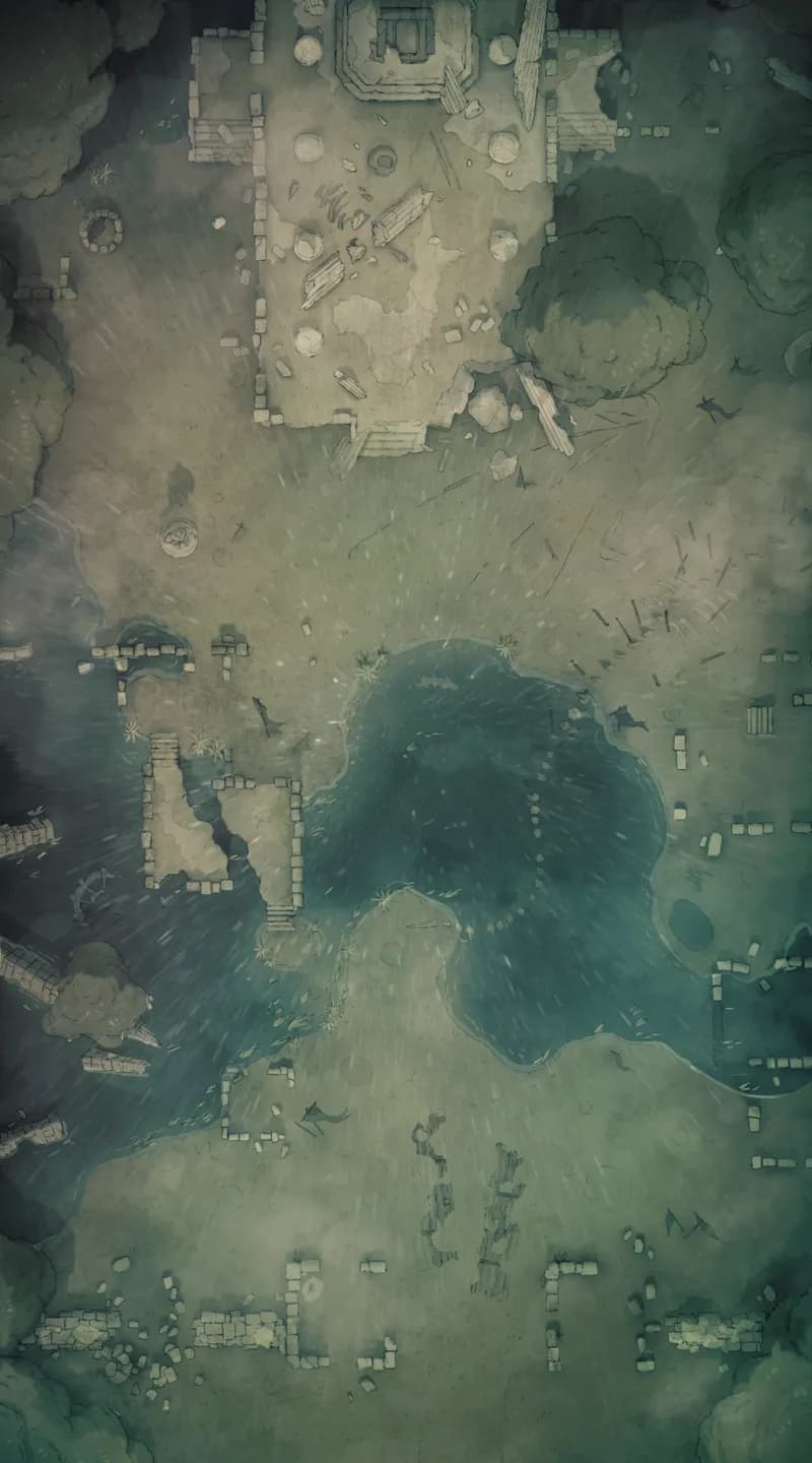 Ancient Battlefield map, Rain Day variant thumbnail