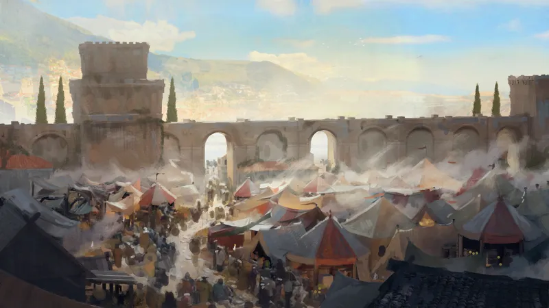 City Marketplace map, Countryside Day Crowd variant