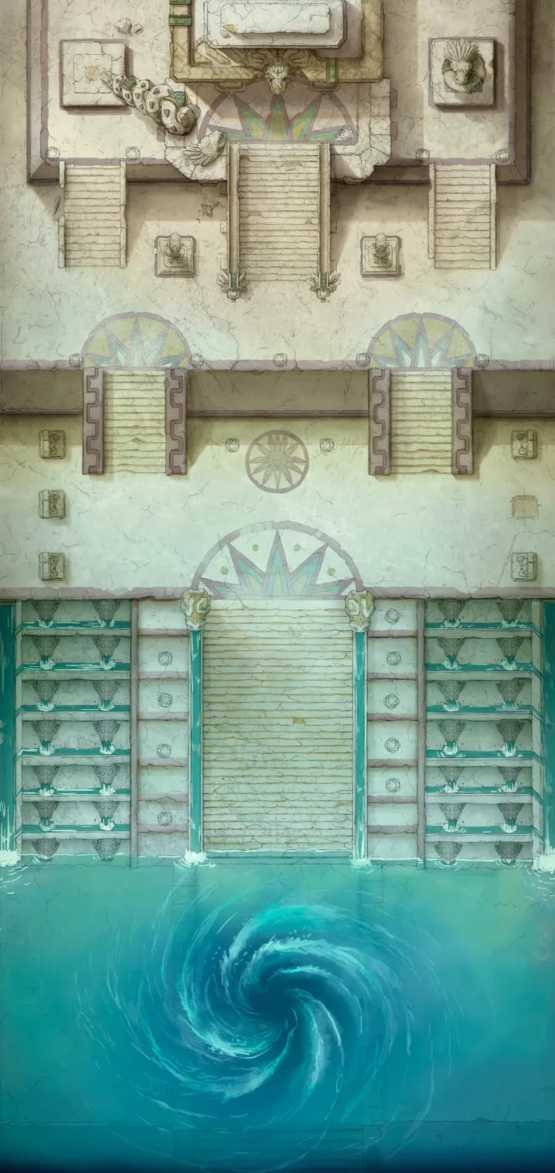 Temple of the Couatl Exterior map, Whirpool Day variant thumbnail