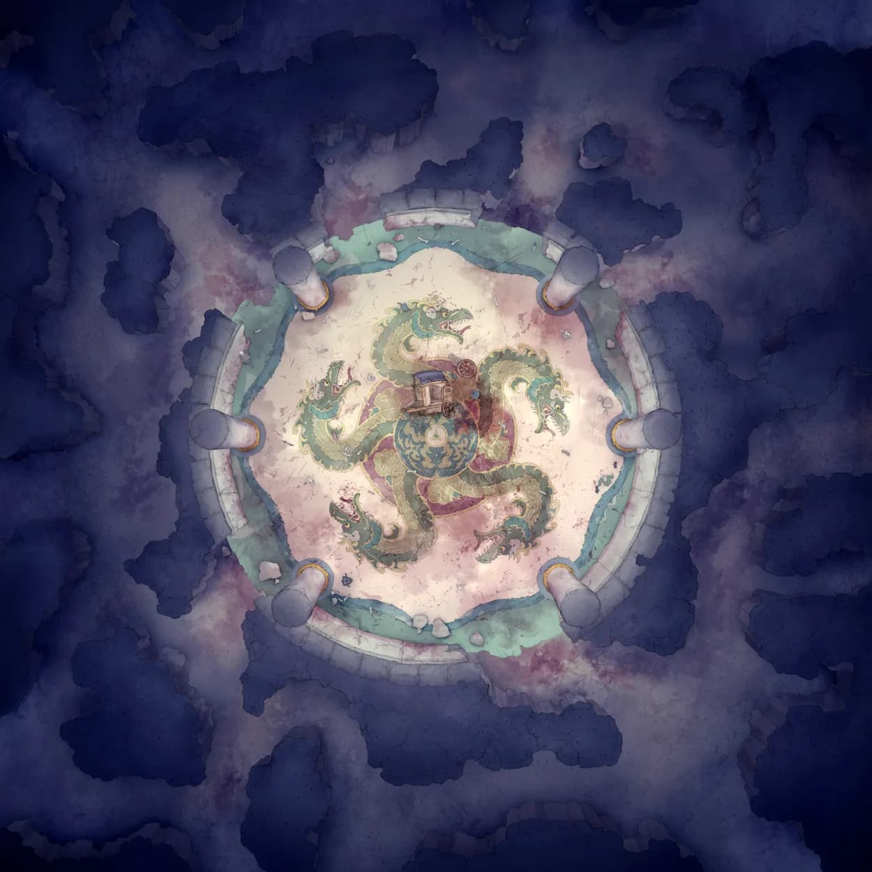 Ancient Hydra Lair map, Missing Carriage variant thumbnail