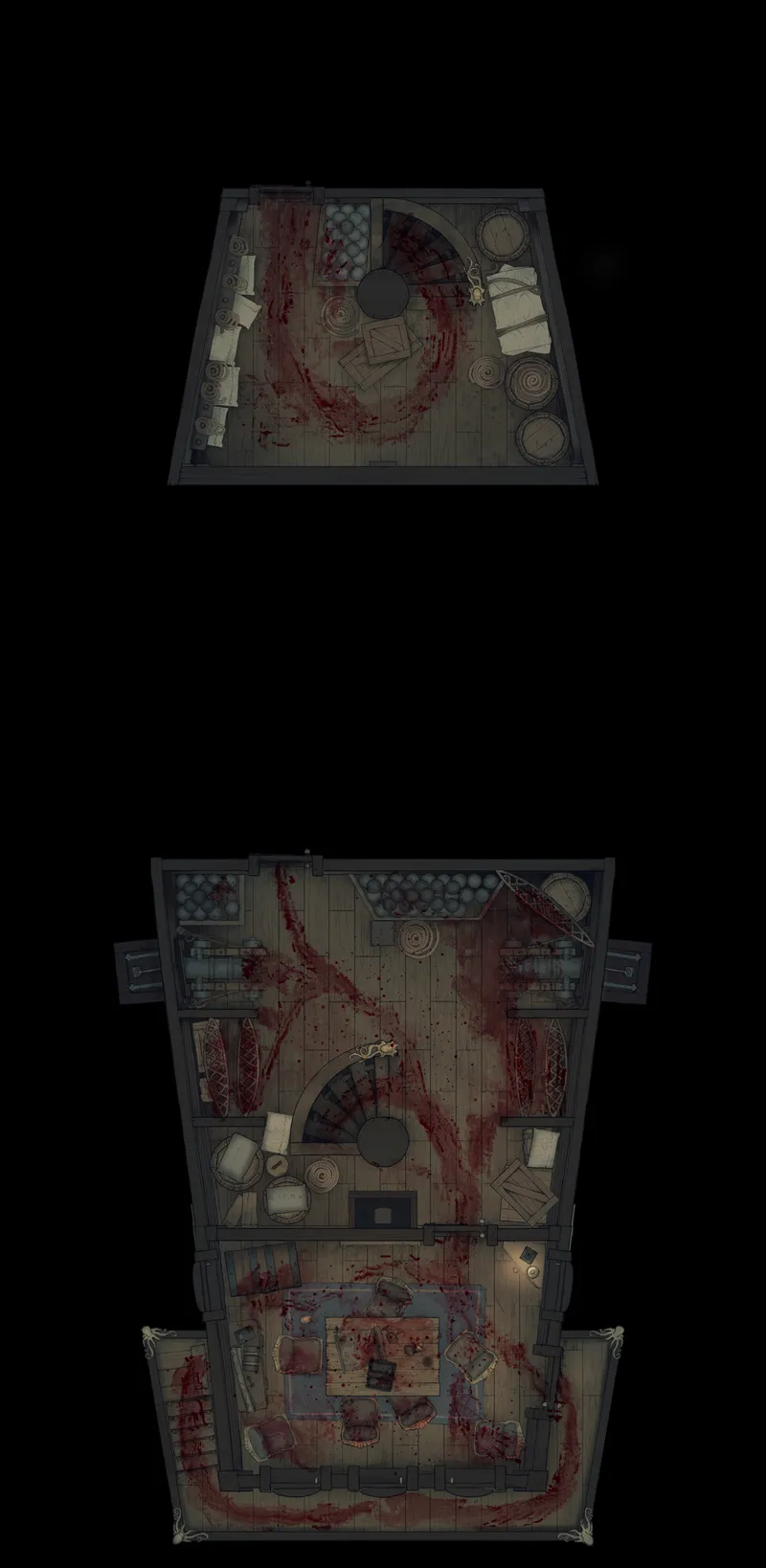 Haunted Ghost Ship Interior map, Massacre Upper Deck variant thumbnail