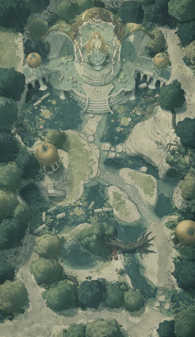 Nymph Fountain map, Rain variant thumbnail