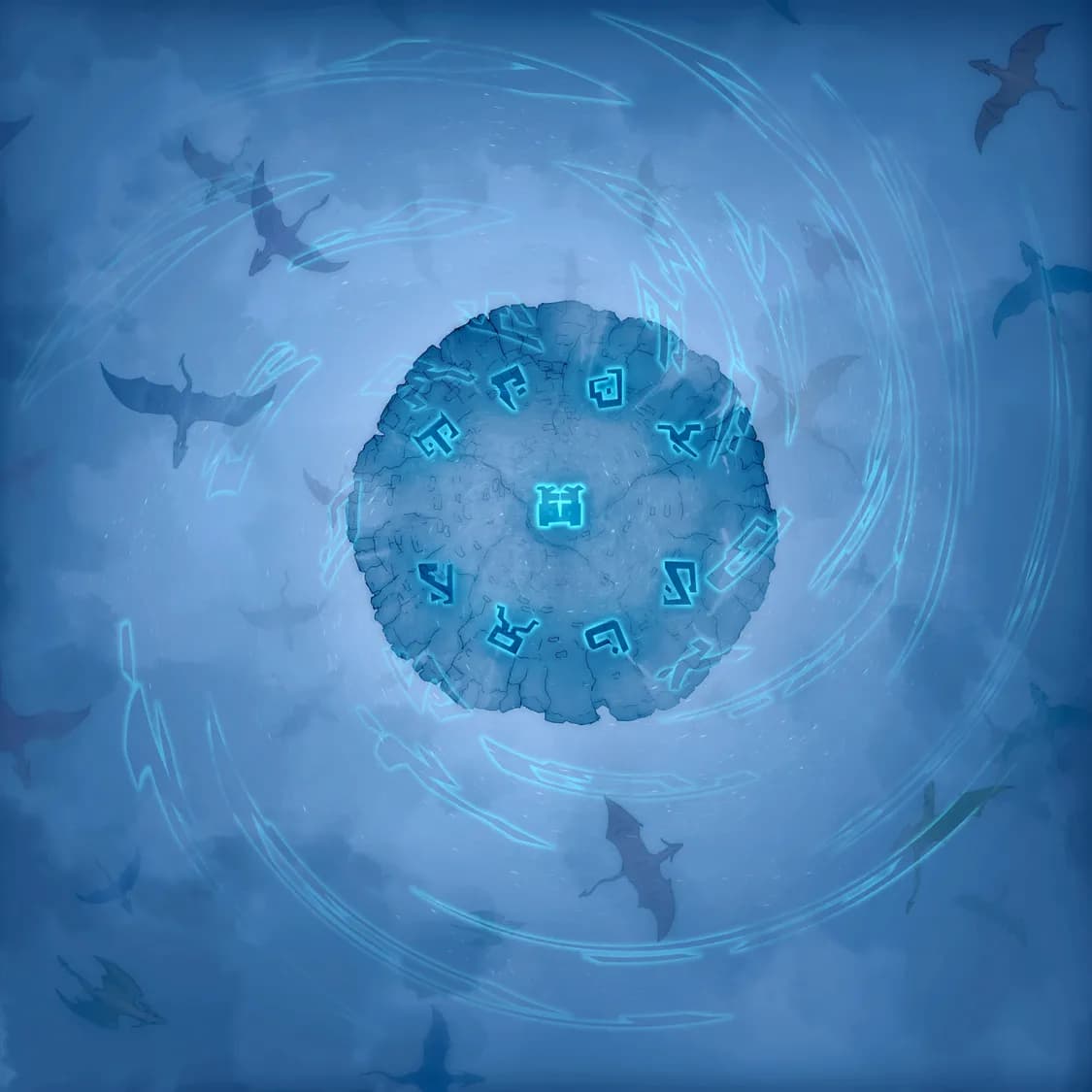 Midair Dragon Flight map, Dragon Rock Runes On variant thumbnail