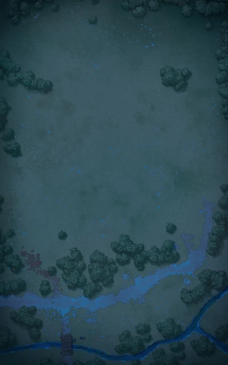 Quaint Village School map, Meadow Night variant thumbnail