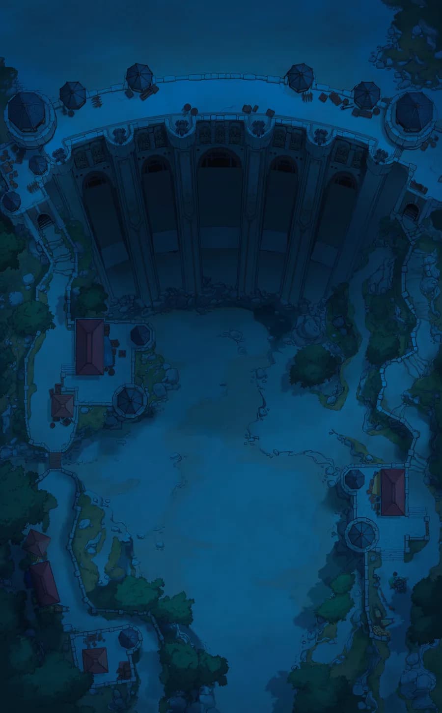 Fortified Dam map, Drought Night variant thumbnail
