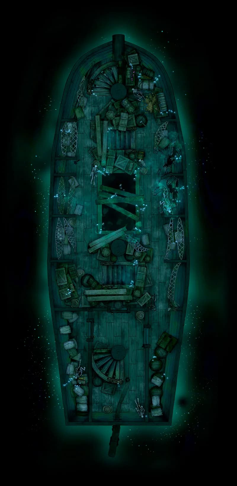 Haunted Ghost Ship Interior map, Original Middle Deck variant thumbnail