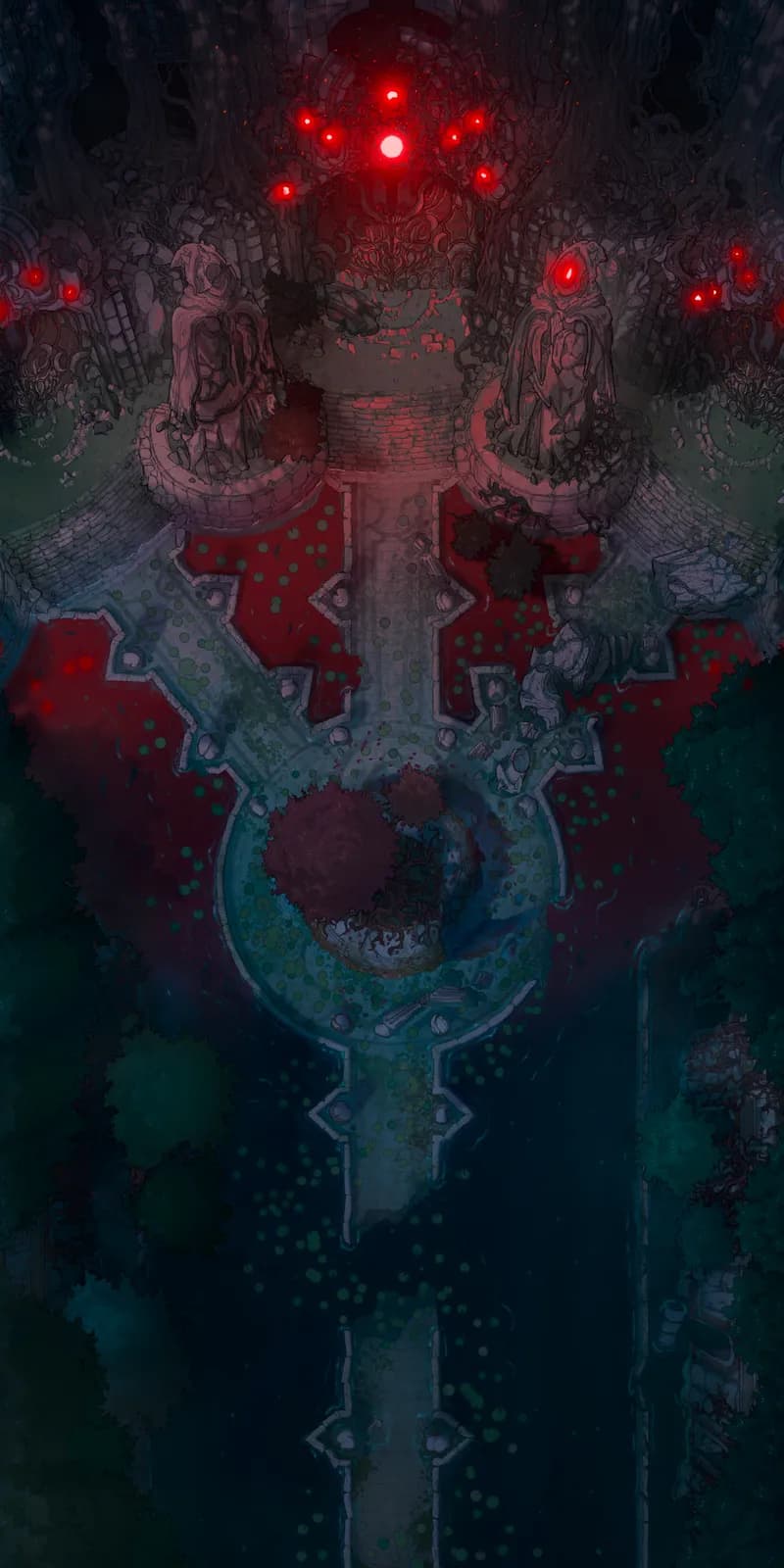 Flooded Fey Ruins map, Crystal Glow variant thumbnail
