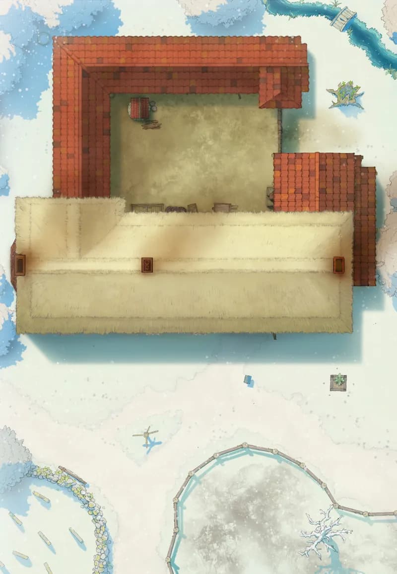Ages of the Vale: Coaching House map, Roof Winter Day variant thumbnail