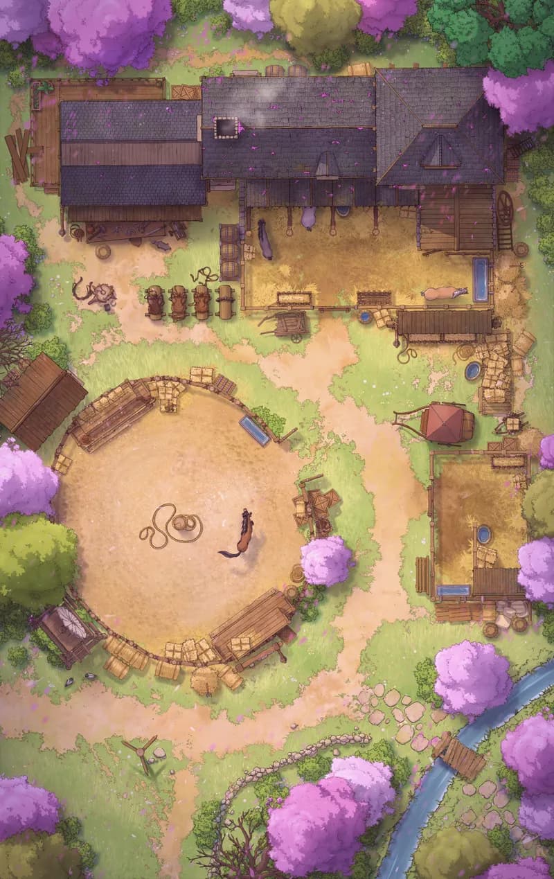 Pastoral Village Stables map, Spring variant thumbnail