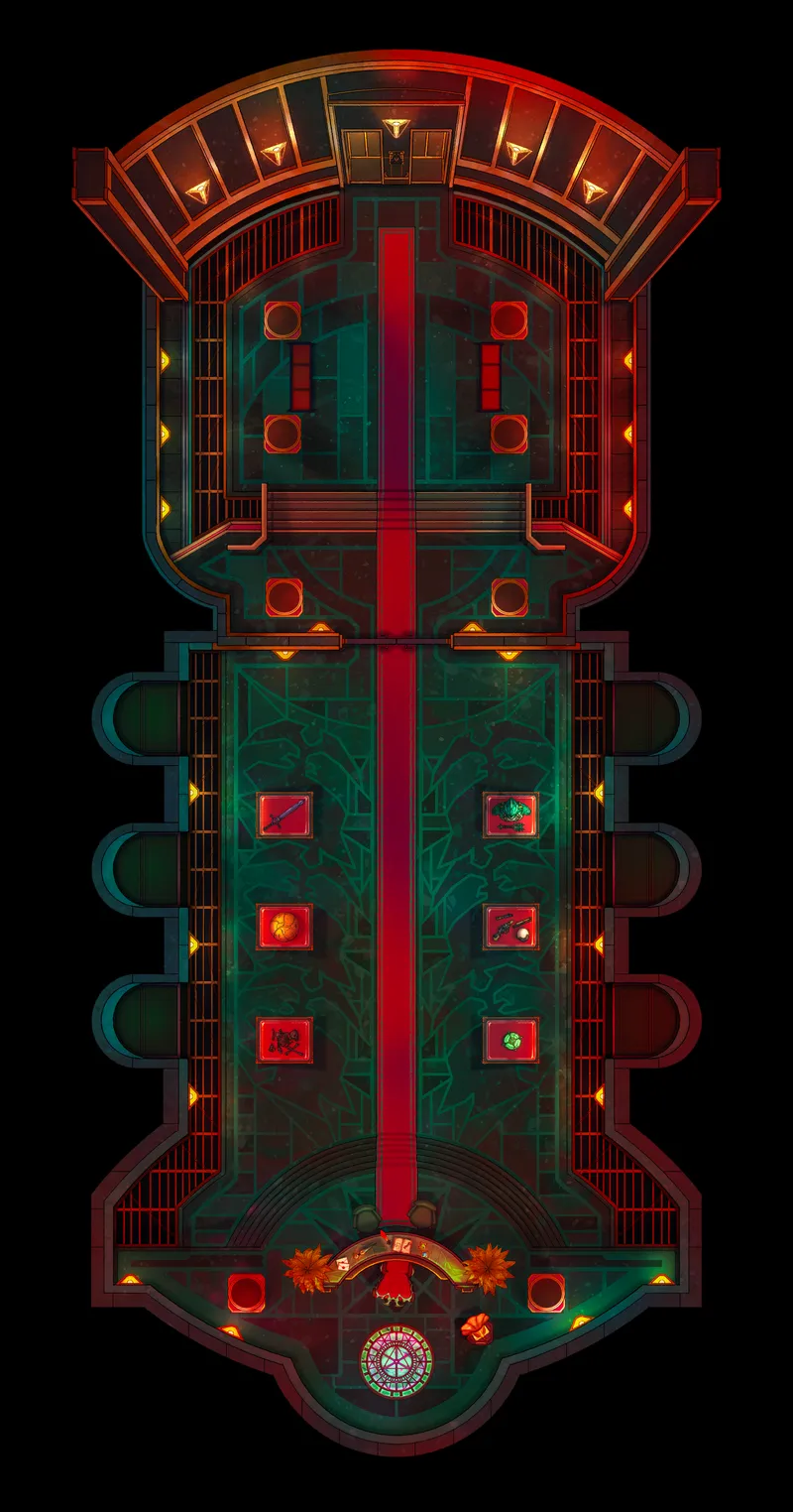 Wizard Bank Interior map, Floor B2 Alarm No Sentinels variant thumbnail