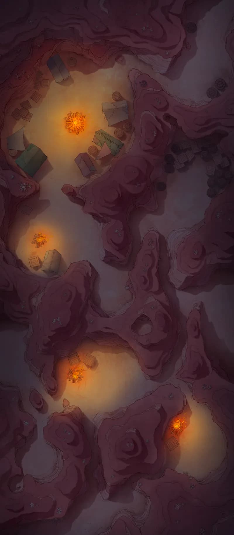 Antlion Canyon map, Bandit Camp Night variant thumbnail
