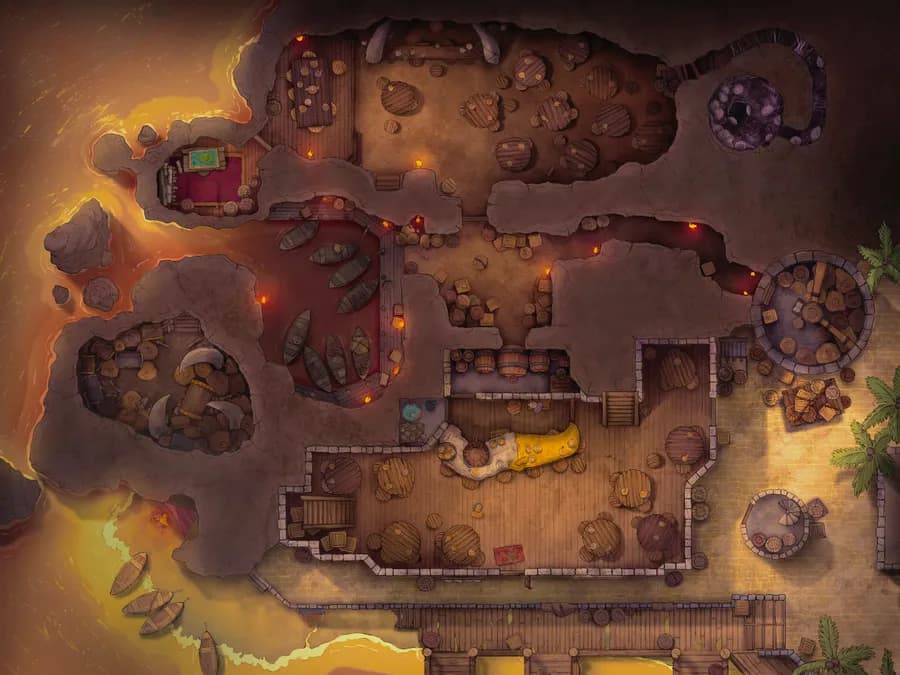 Pirate Port Tavern map, Sunset Tavern Level variant thumbnail