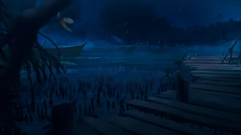 Mangrove Forest map, Flooded Night variant