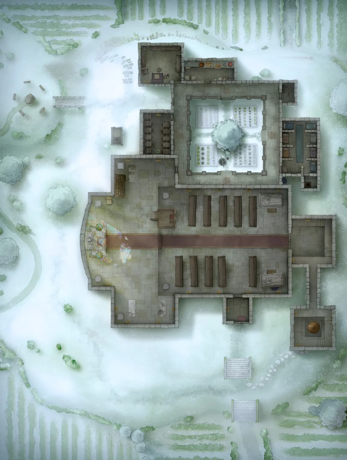 Pseudodragon Lair map, Snow Day variant thumbnail