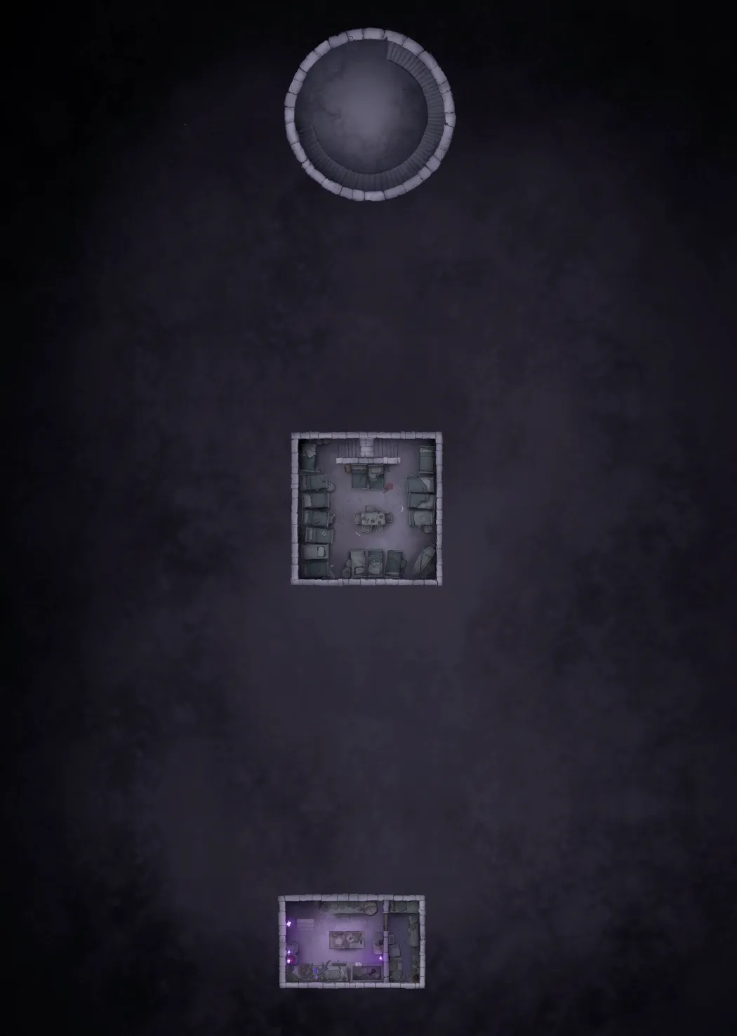 Shadowfell Fortress Interior map, No Monster Floor B1 variant thumbnail
