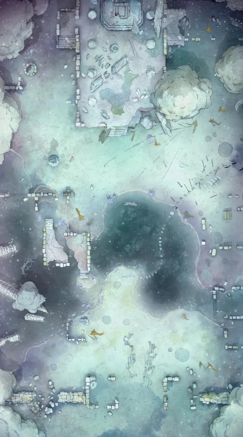 Ancient Battlefield map, Winter Day variant thumbnail
