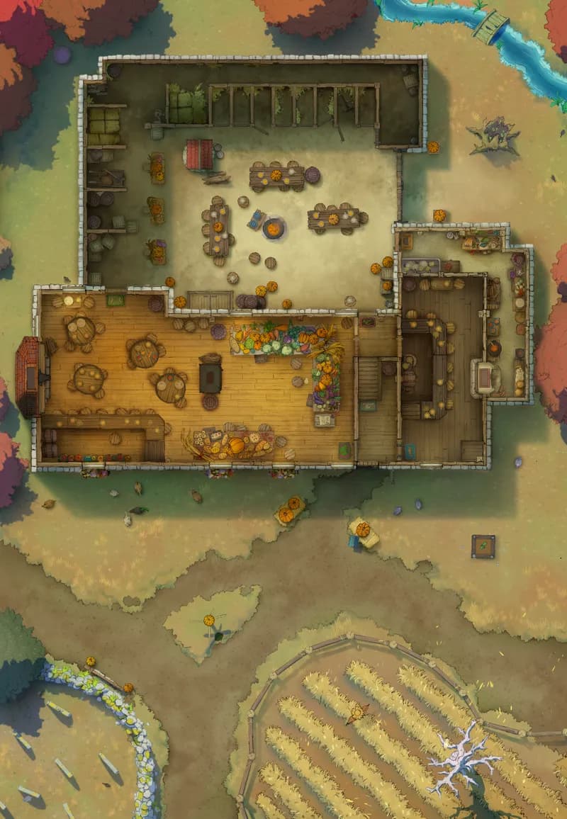 Ages of the Vale: Coaching House map, Indoors Harvest Festival Day variant thumbnail