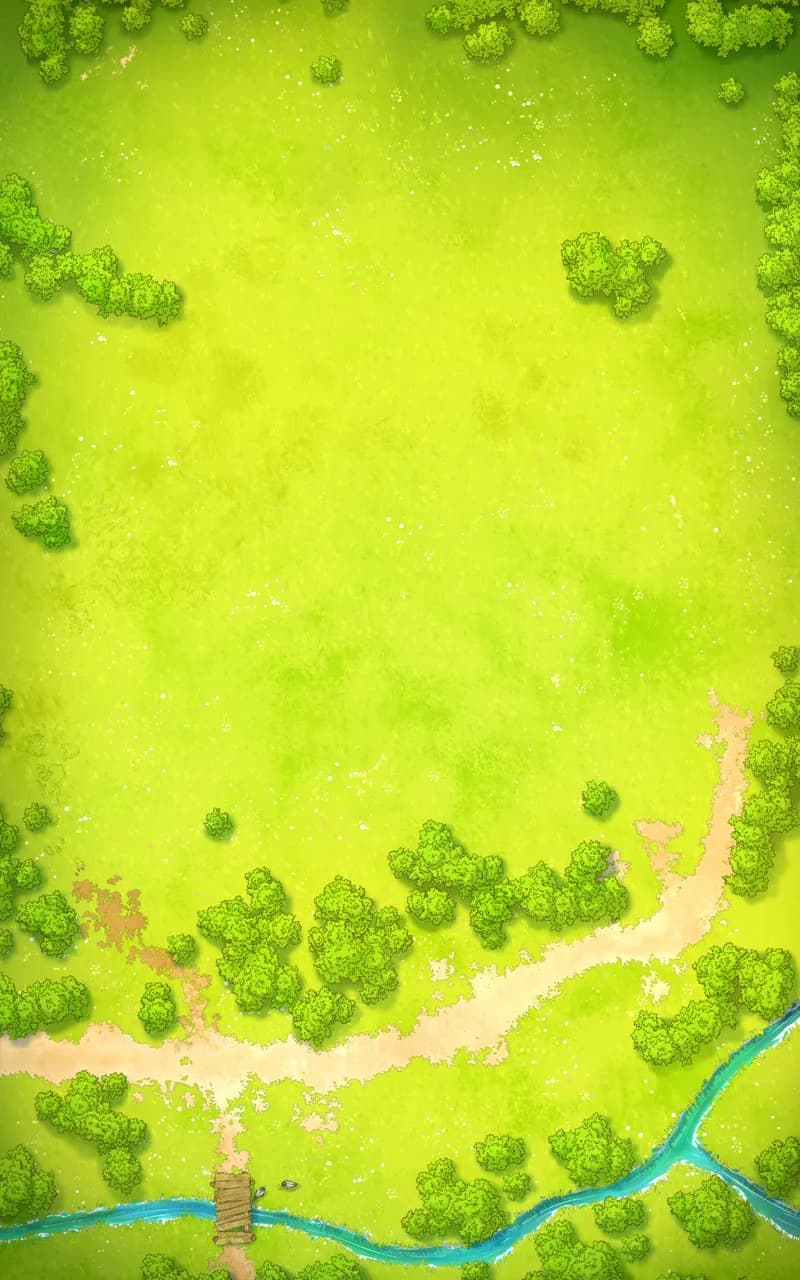 Quaint Village School map, Meadow Day variant thumbnail