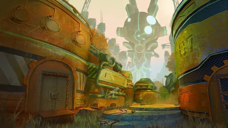 Warforged City Centre map, Autumn variant