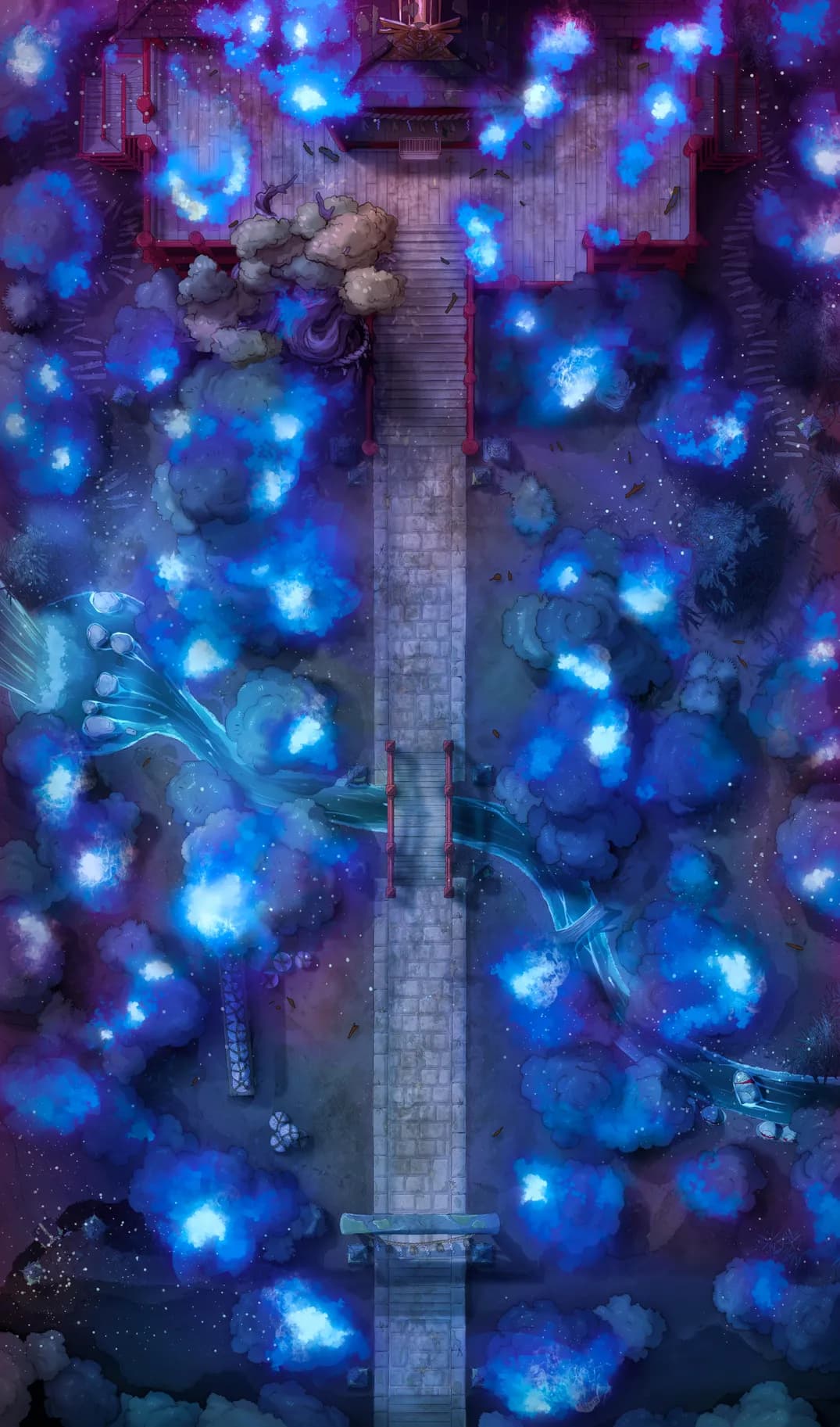 Forest Shrine Festival map, Blue Fire variant thumbnail