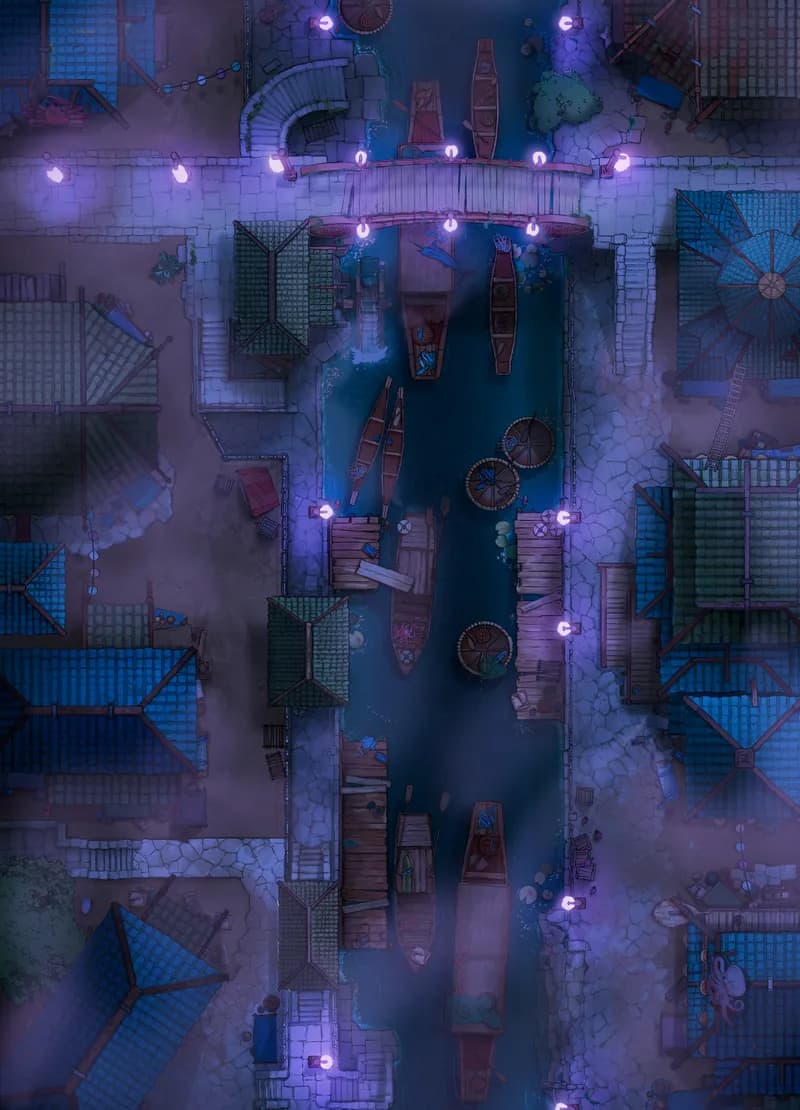 Floating Market map, Ghost Night variant