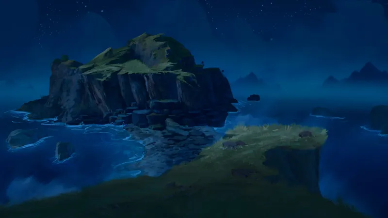 Rope Bridge Chasm map, Natural Night variant