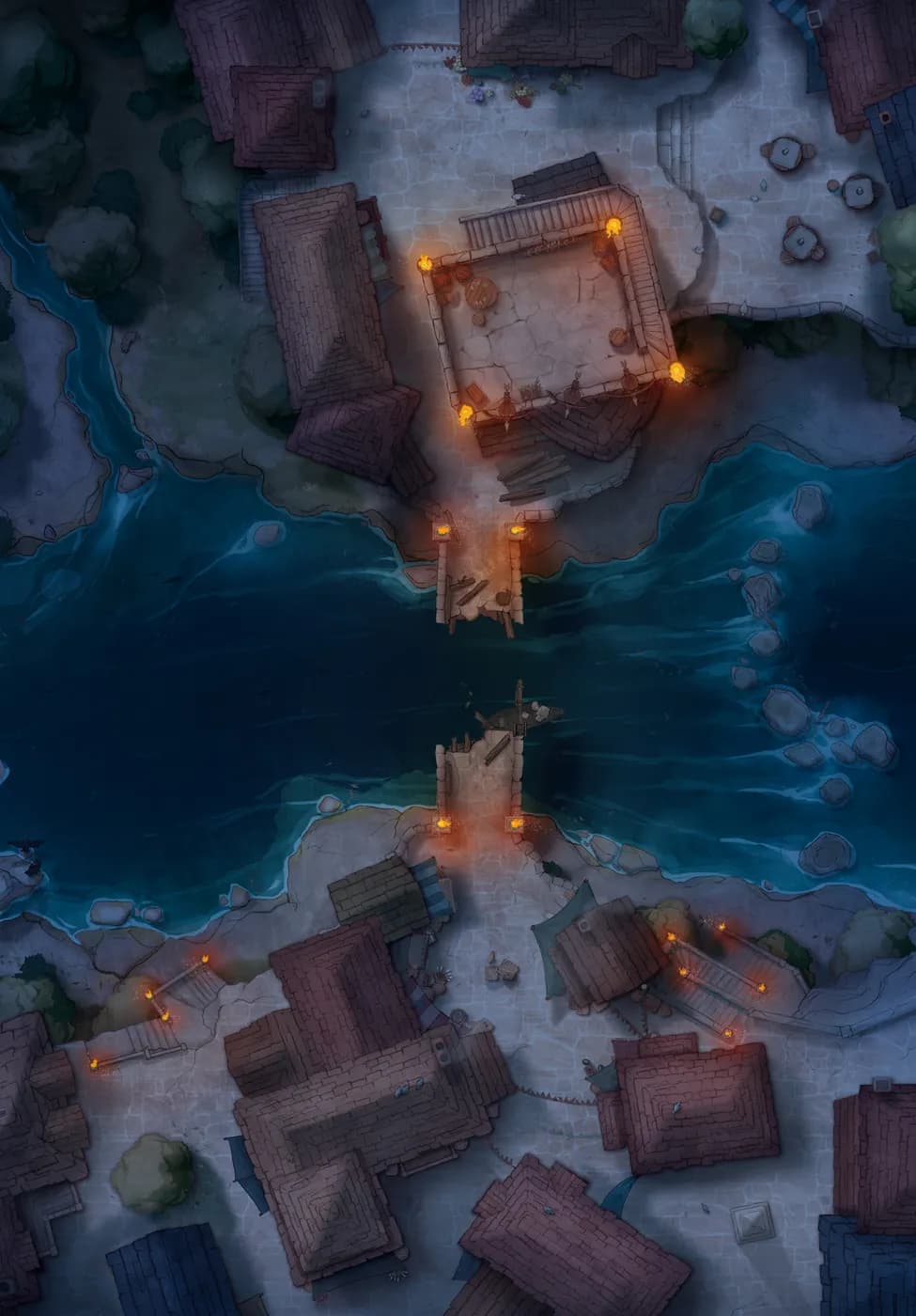 Bridge Town map, Bridge Broken Construction Night variant thumbnail