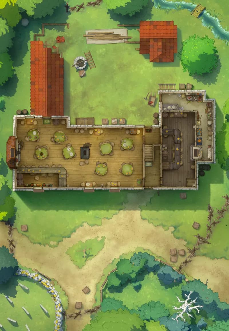 Ages of the Vale: Public House map, Indoors Peasant Revolt variant thumbnail