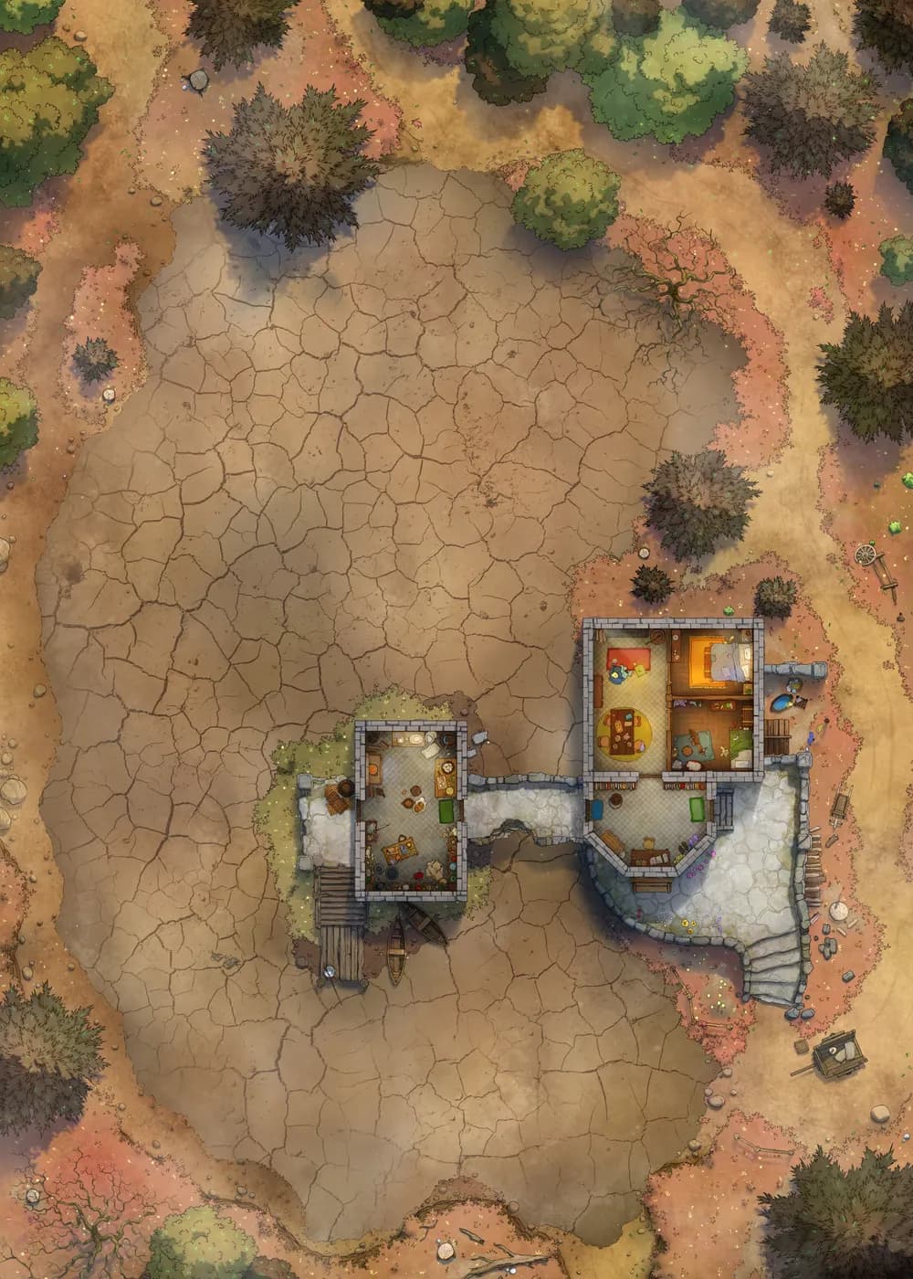 Rusty Robot Lake map, Dry variant thumbnail