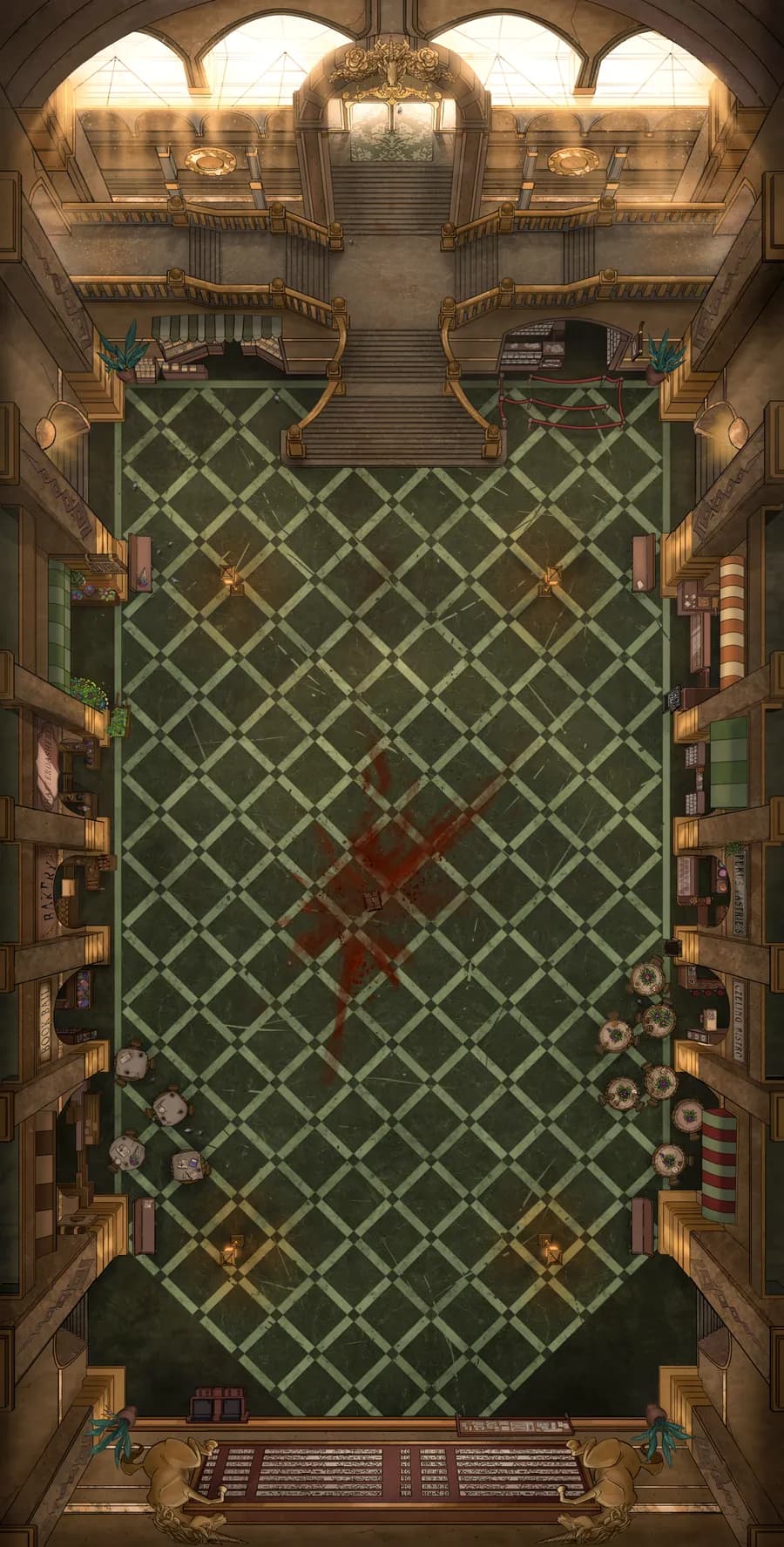 Train Station Concourse map, Luggage Mimic variant thumbnail