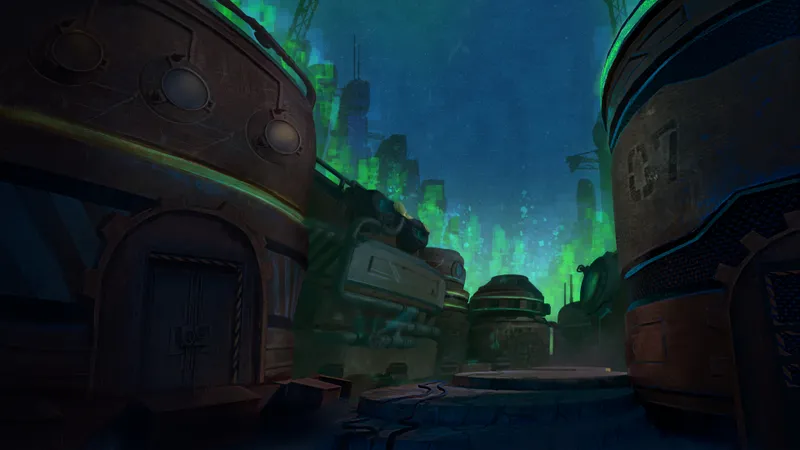 Warforged City Centre map, No Totem Night variant