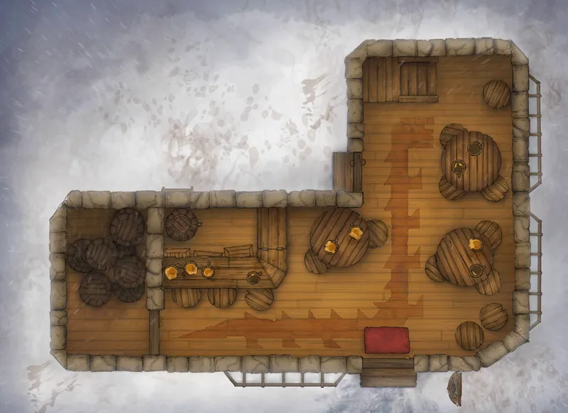 City Streets map, Lonely Behir Ground Snow variant thumbnail