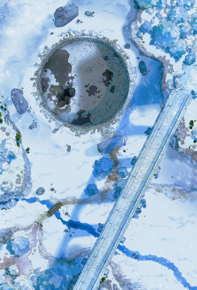 Burial Barrow map, Winter Day variant thumbnail