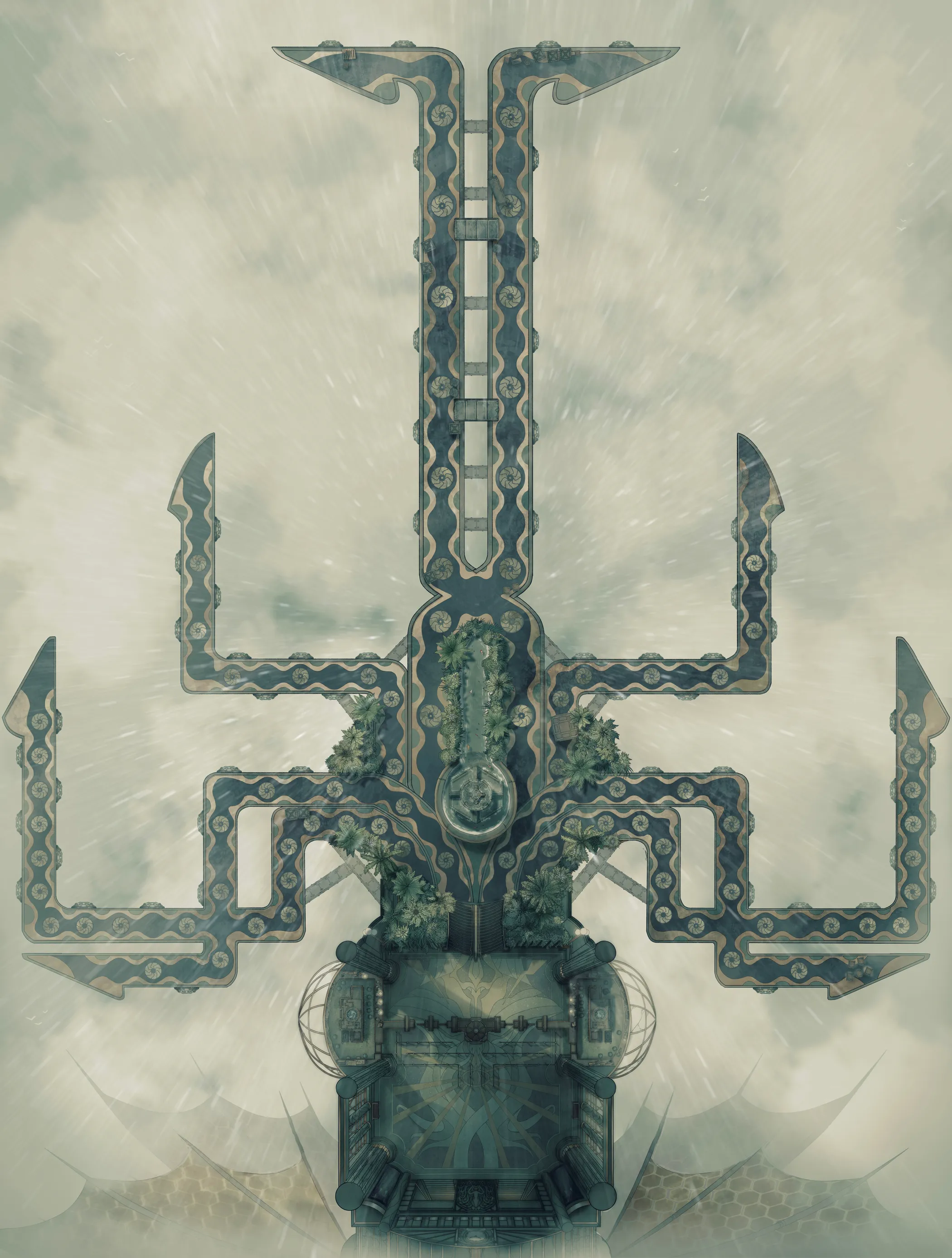 Airship Port map, Rain variant thumbnail