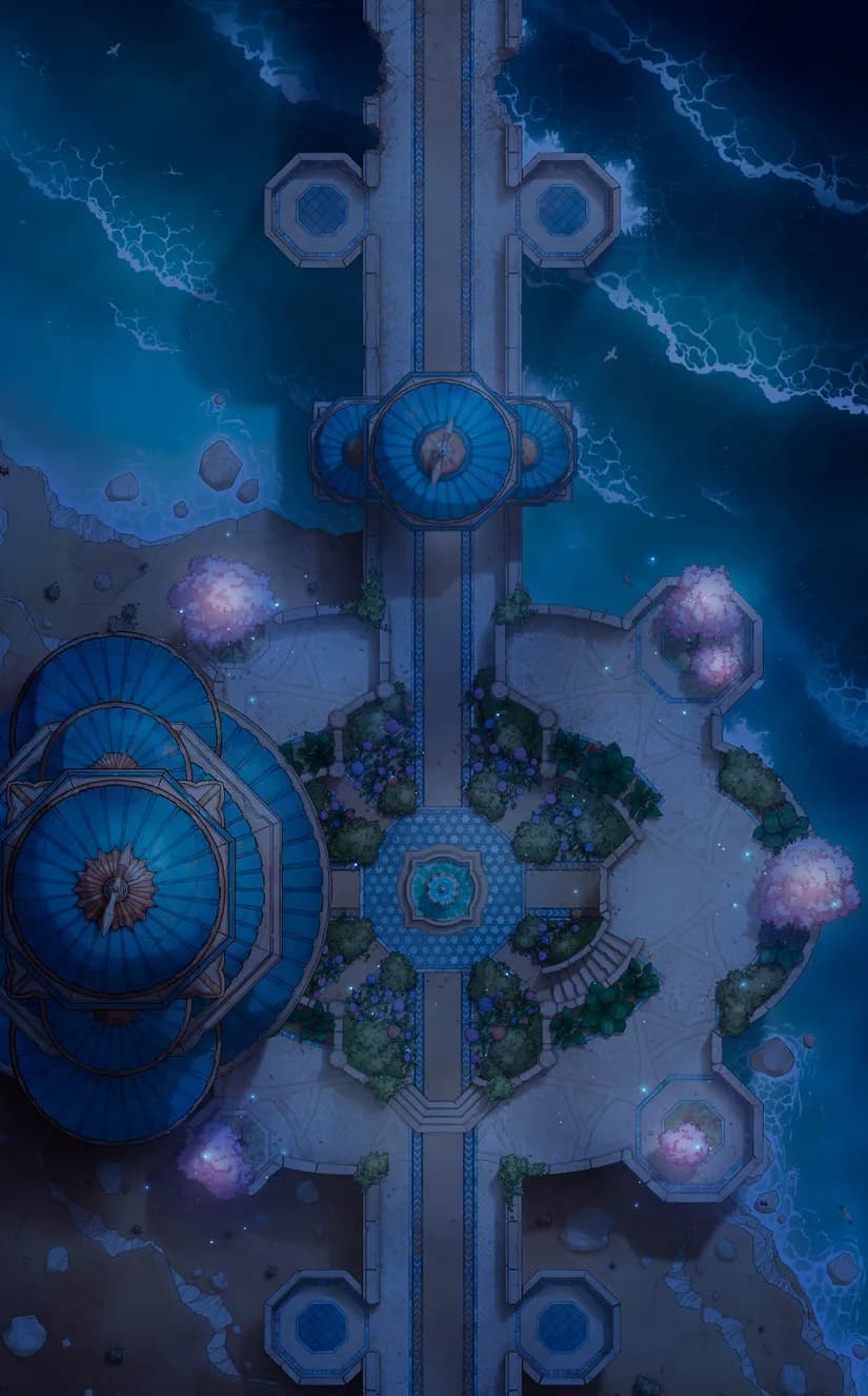 Djinn Gardens map, Spring Night variant thumbnail