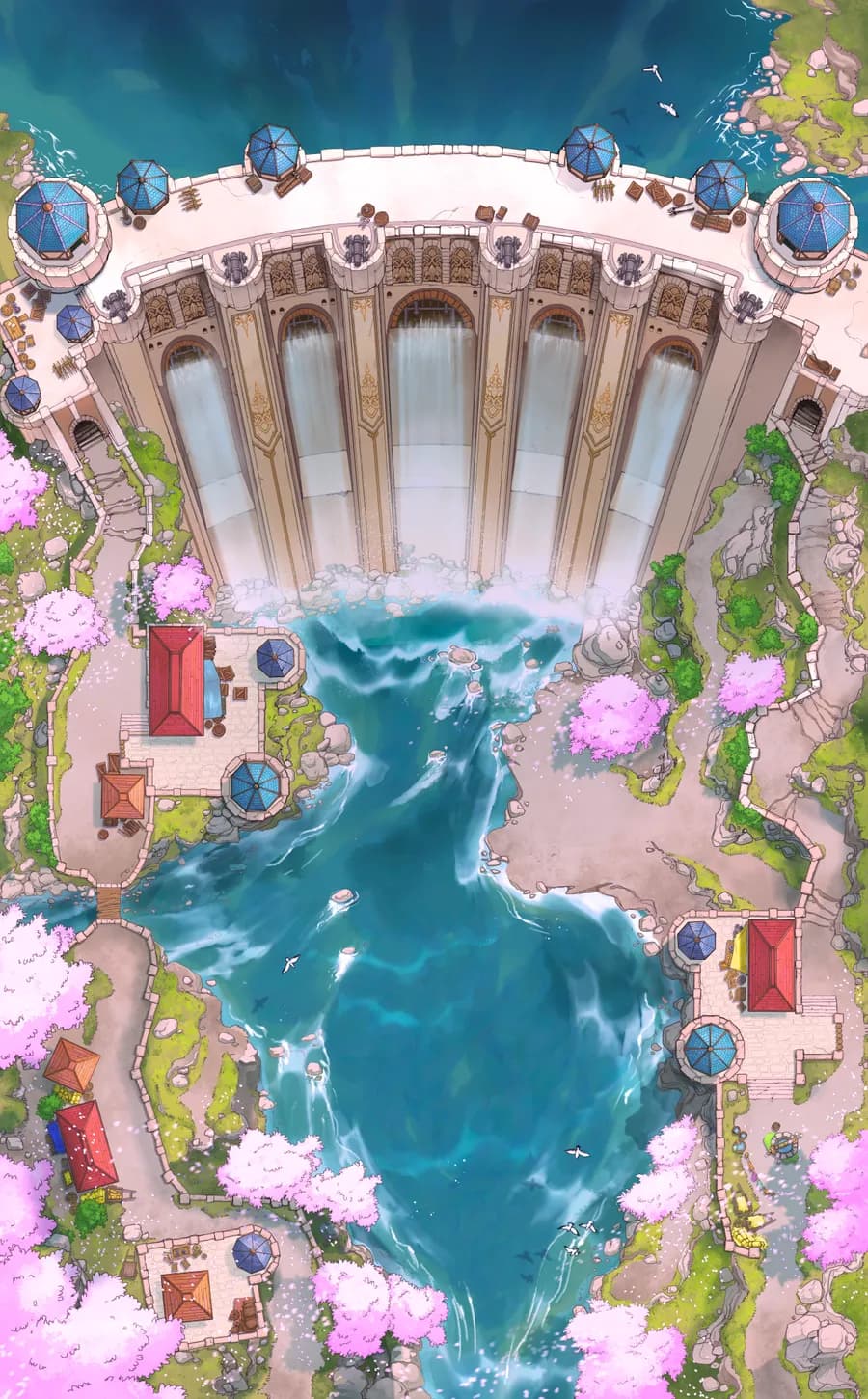 Fortified Dam map, Spring variant thumbnail
