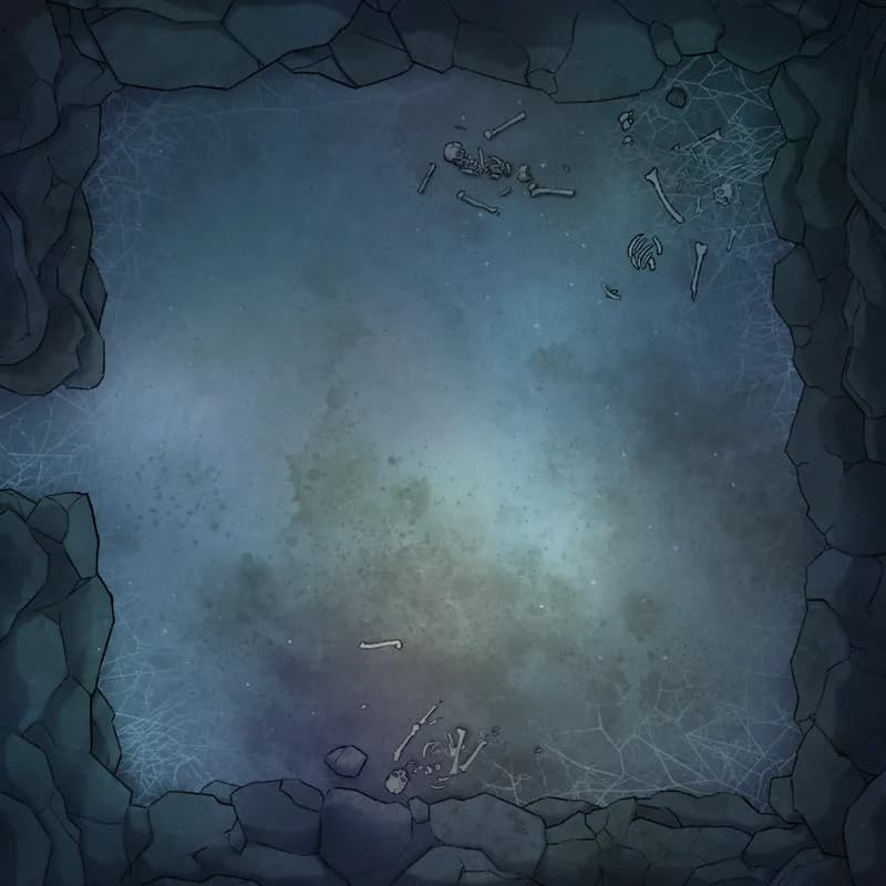 Modular Caves map, Creature Cavern Webbed Skeletons variant thumbnail