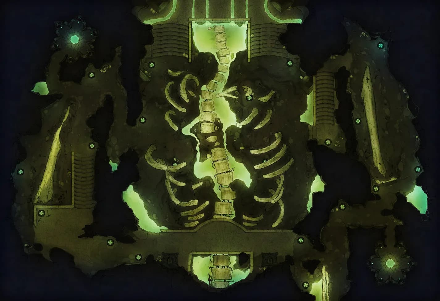 Elder Brain Spine Mine map, Yellow variant thumbnail