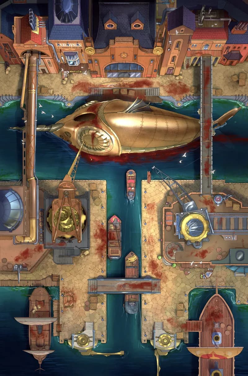 Iron Wharf map, Massacre variant thumbnail