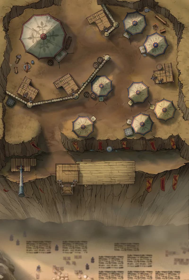 Clifftop Warcamp map, Desert variant thumbnail