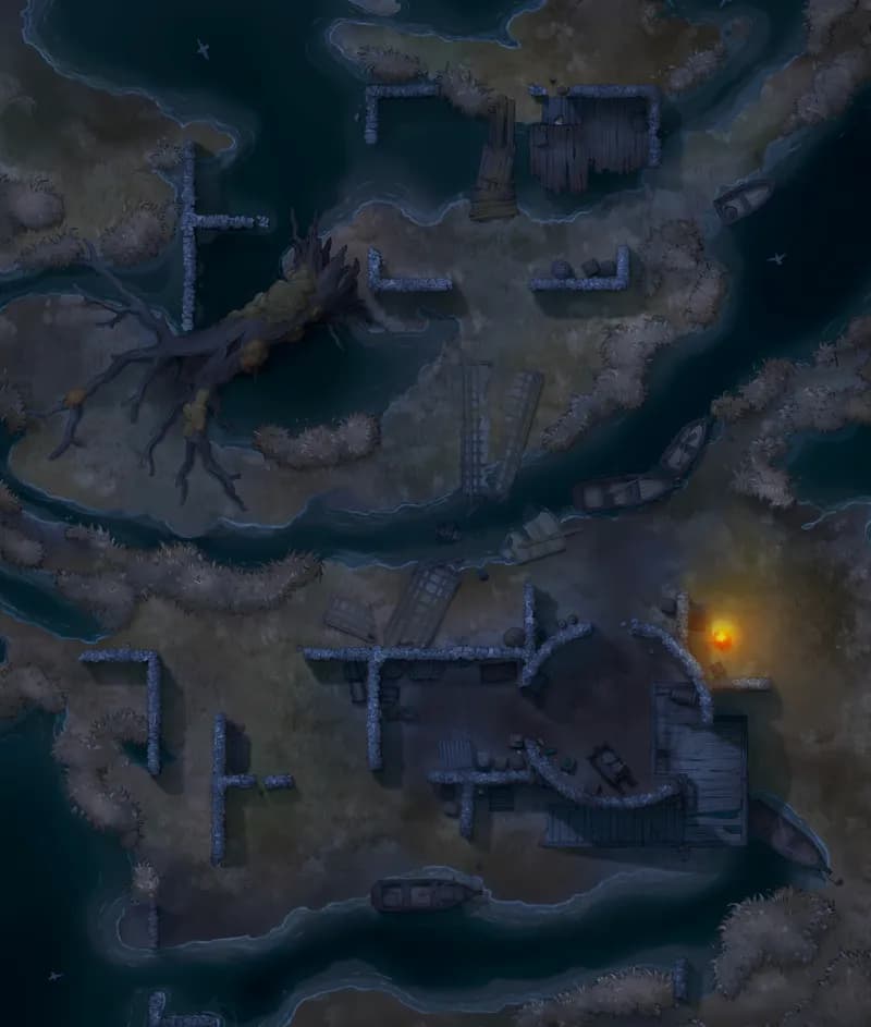 Smuggler's Fen map, Original Night Fire variant thumbnail