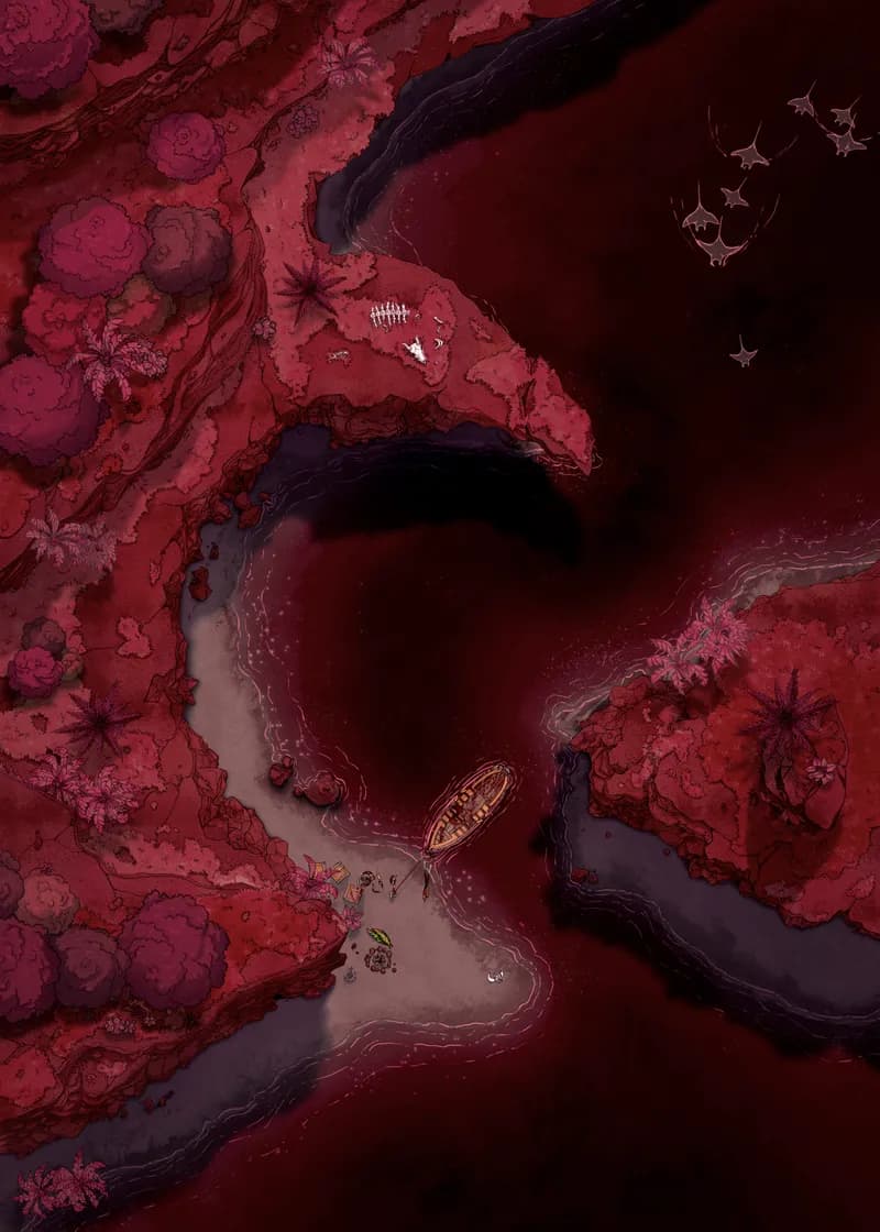 Beachside Cliff map, Blood Lands variant thumbnail